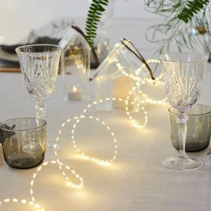 Kiki ljósasería lengja, silfur vír – hvítt ljós