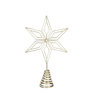 Trétoppur 30 cm - gylltur