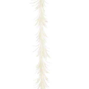 Fjaðralengja 180 cm - hvítt