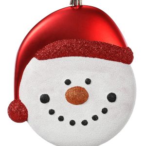 Jólakúla snjókarl, 19 cm