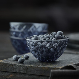 Sorrento skálar 12cm, 4 stk - bláar