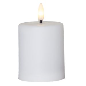 Batterískerti Paula - hvítt