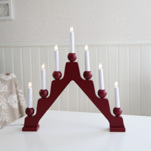 Emma aðventuljós - rautt