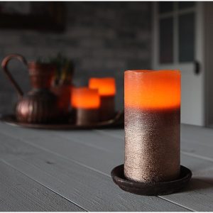 Batterískerti Cooper - brúnt