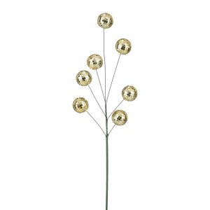 Grein með diskókúlum 60 cm - gyllt