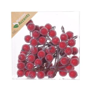 Skrautber á vír - frostrauð