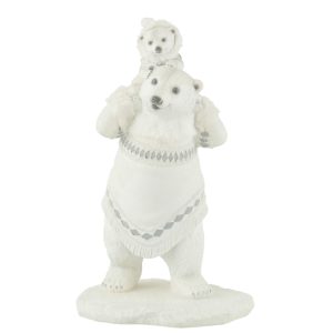 Ísbjörn og húnn - hvítt