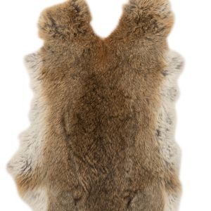 Kanínuskinn 45 cm - brúnt