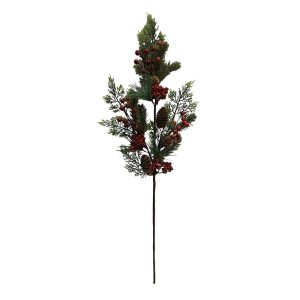 Grein m/berjum og könglum - 80cm