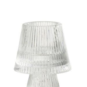 Kertastjaki með skerm - glær