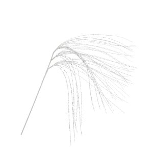 Glimmer hengi grein, 96 cm - silfur