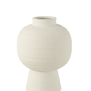 Lantern Clay vas, 33 cm - hvítur