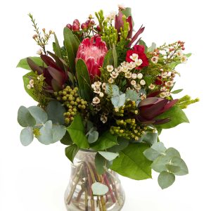 Rjóður blómvöndur