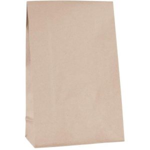 Jólapoki 28,5 cm - brúnn préfpoki