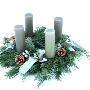 Aðventukrans grænn