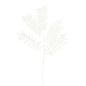 Grein m/laufum 105 cm - hvít