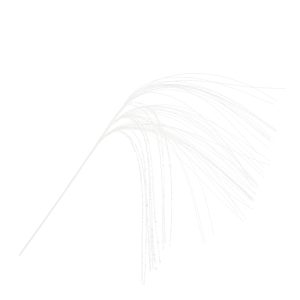 Skrautgrein hengi, 76 cm - hvít