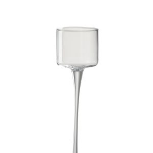 Kertaglas á fæti - glær