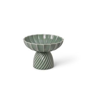 Samsurium skál á fæti frá Dóttir - græn