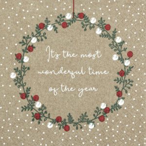 Servíettur Wonderful Time - brúnar