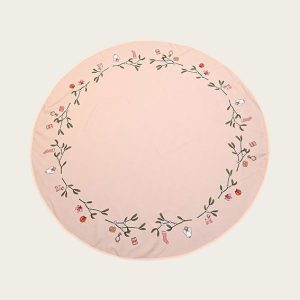 Jólatrésdúkur 120cm - bleikur