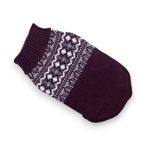 Peysa Iselin - vínrauð