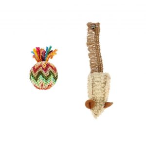 Leikfangasett Natural - mús og bolti