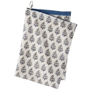 Viskastykki Simira Indigo - blátt/hvítt