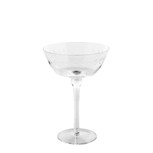 Dauphine kampavínsglas, 18 cm - glært