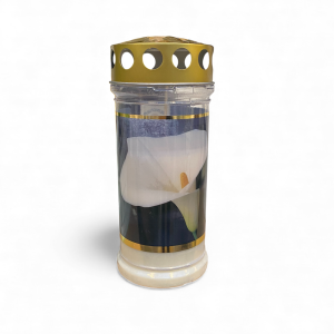 Leiðiskerti með loki, Calla - 4 daga