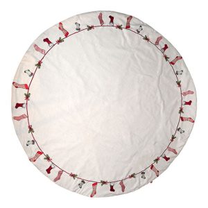 Jólatrésdúkur jólasokkar, 120cm