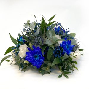 Borðskreyting 15 cm - blá