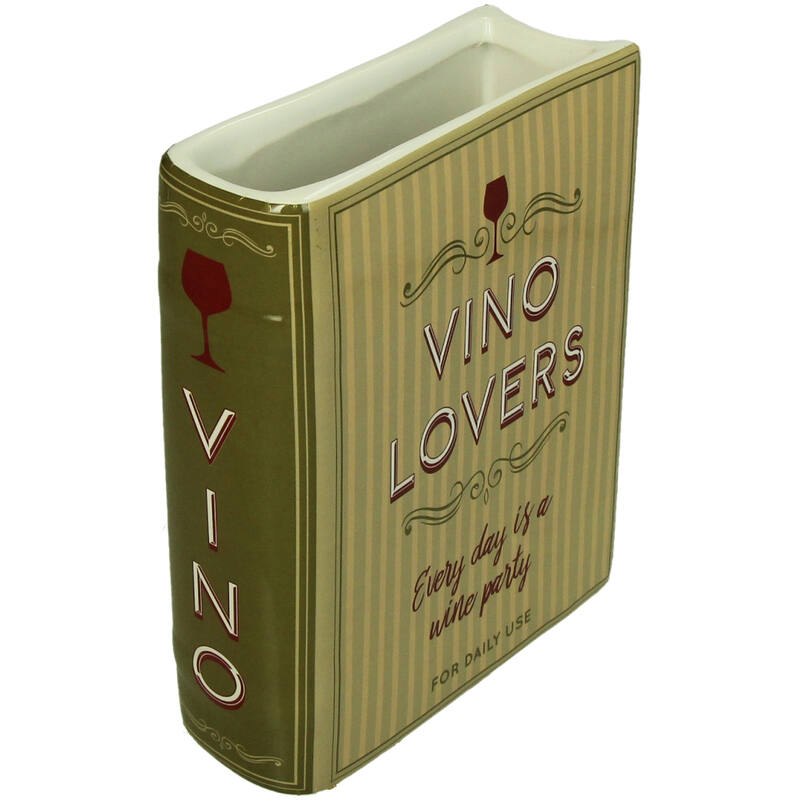 Blómavasi  Bók Vino Lovers 18,2 cm