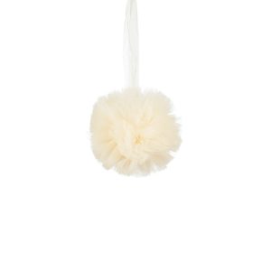 Tjullkúla 10 cm - kremlituð