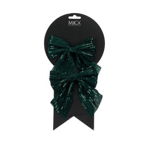 Slaufur pallíettur 2 stk - græn