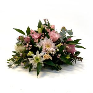 Borðskreyting 15 cm - bleik