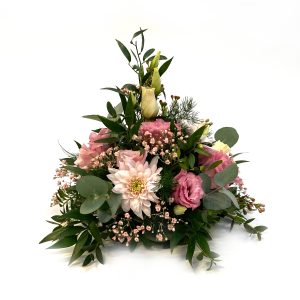 Borðskreyting 25 cm - bleik