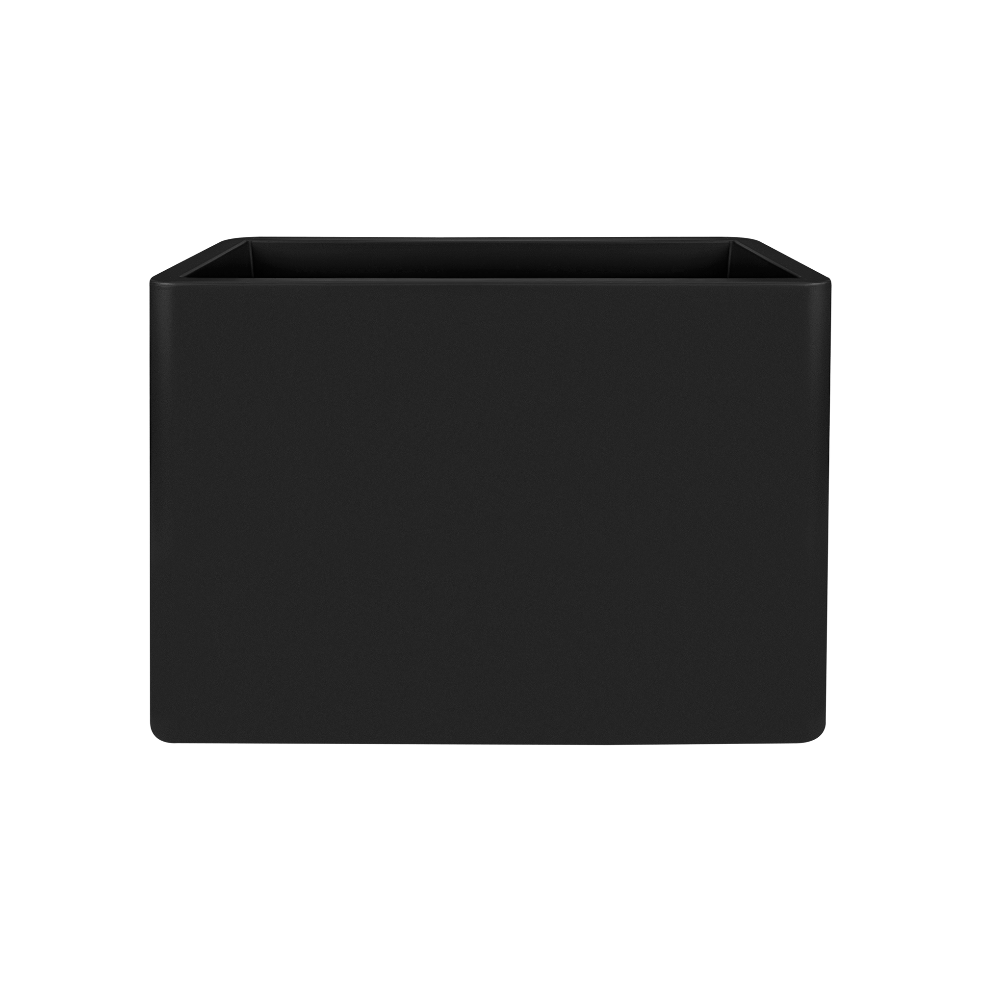 June brick plastpottur 80cm - svartur