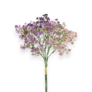 Brúðarslör Raffia 47cm - bleikt/fjólublátt