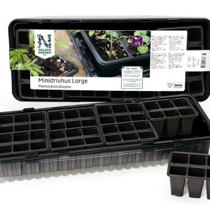 Mini gróðurhús 48 hólf - svart