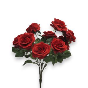 Rósavöndur Dijon 42cm - rauður