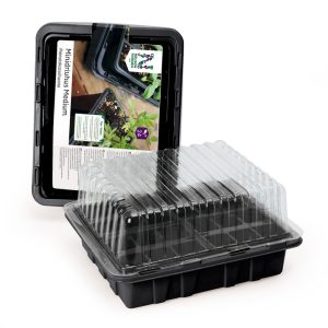 Mini gróðurhús 24 hólfa, 30 cm - svart