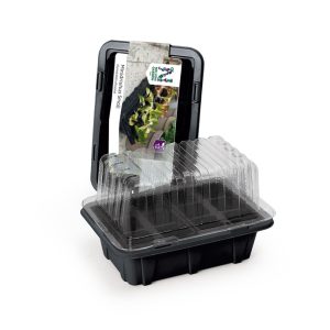 Mini gróðurhús 12 hólf - svart