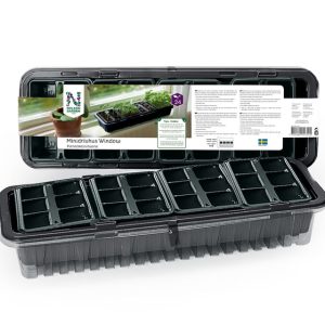 Mini gróðurhús 24 hólf - svart
