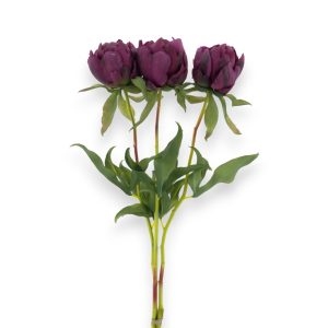 Bóndarósir Marlie 48cm - fjólubláar