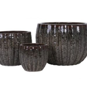 Pumpkin útipottur - brúnn