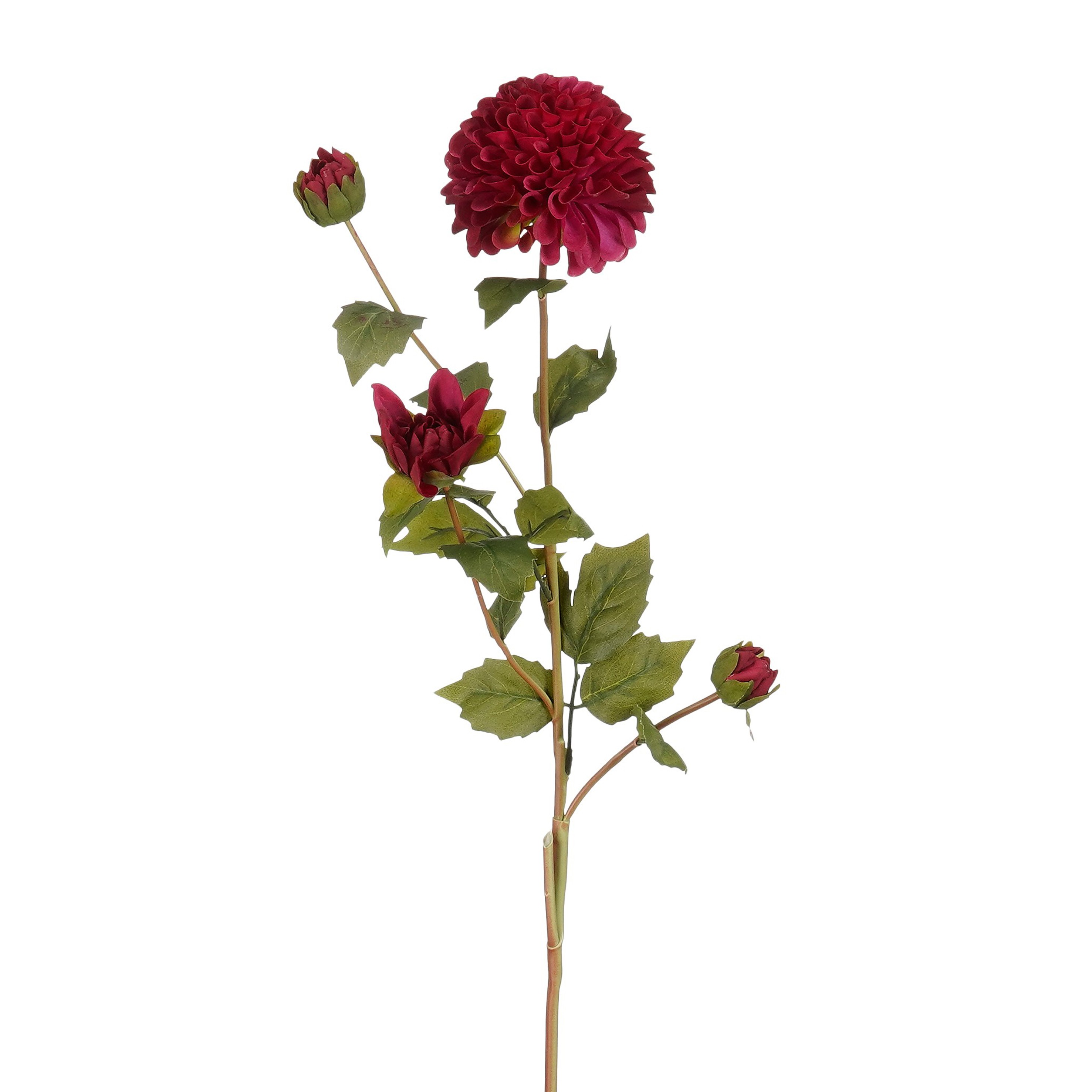 Dahlia Real Touch 68cm bordeau