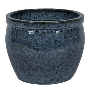 Fairfield keramikpottur, krukka - dökkblár