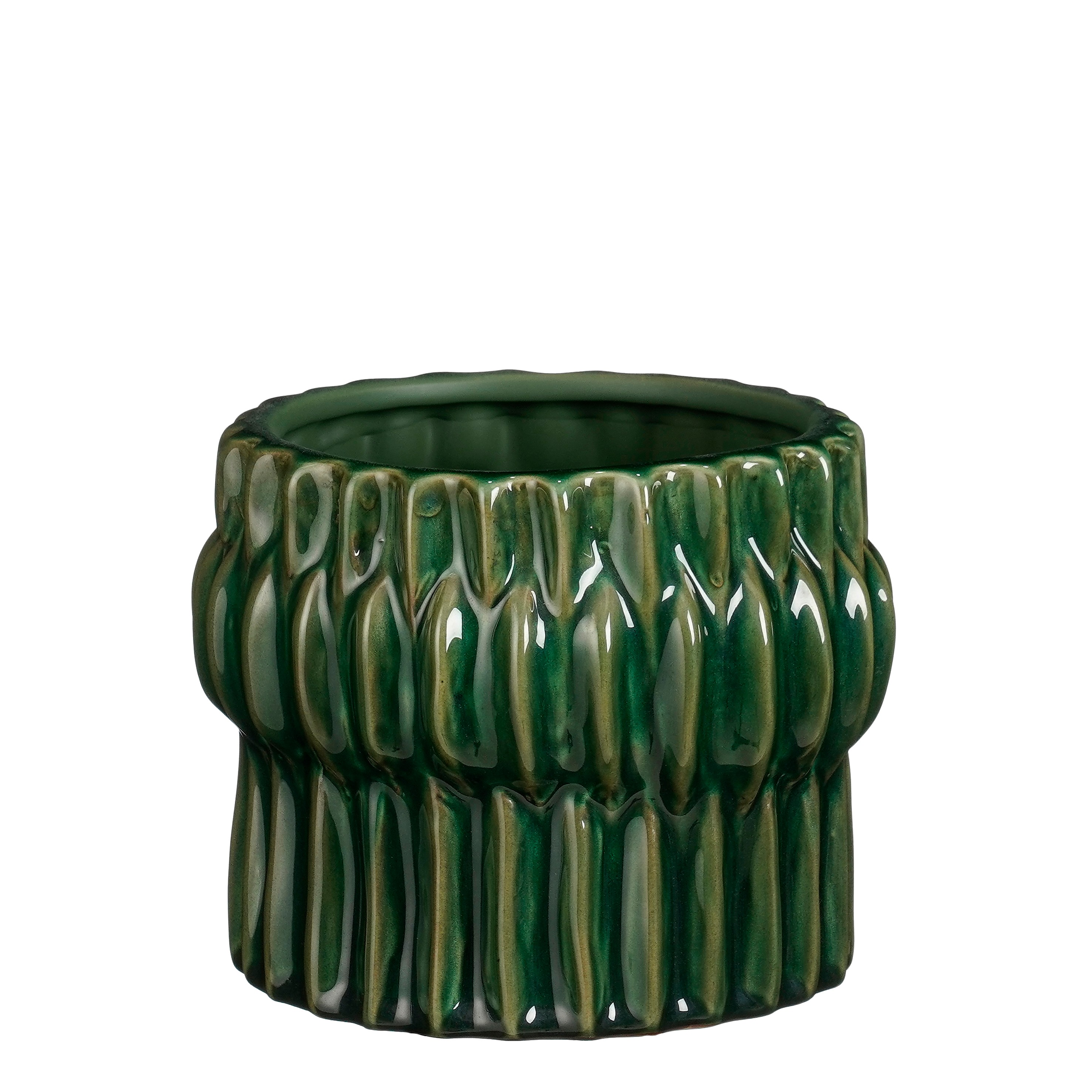 Gem pot round green