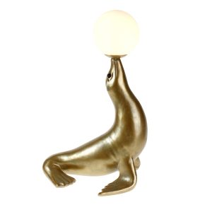 Robbie selur borðlampi 51,5 cm - gylltur